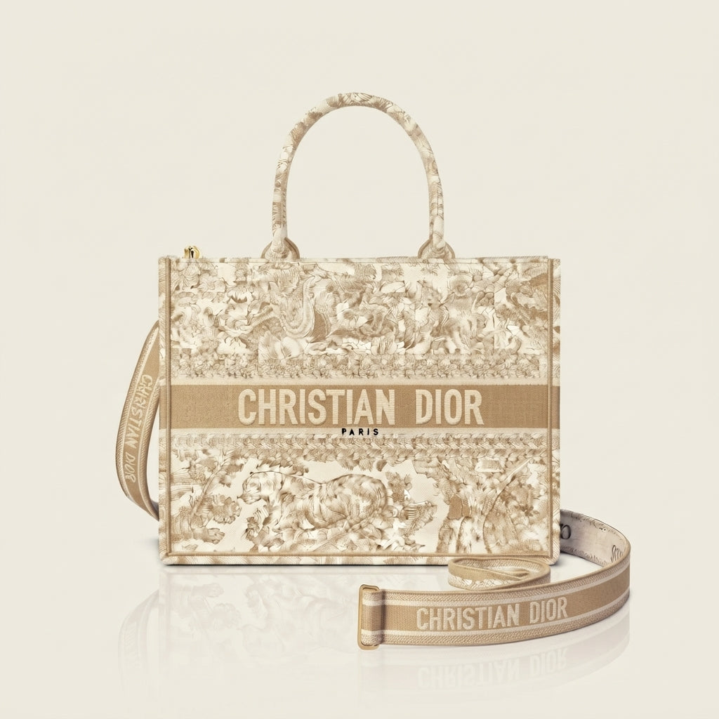 Medium Dior Book Tote with Shoulder Strap