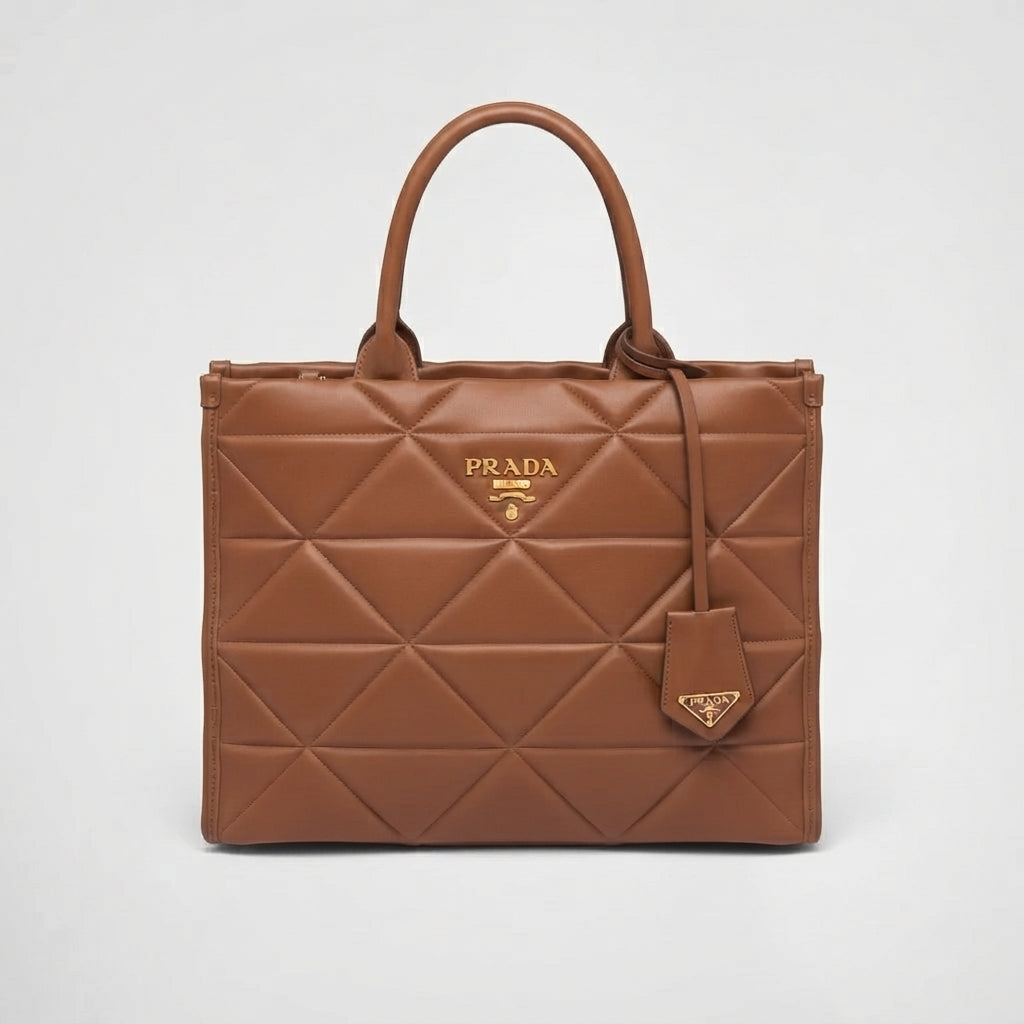 Prada Symbole Quilted Leather Tote Bag