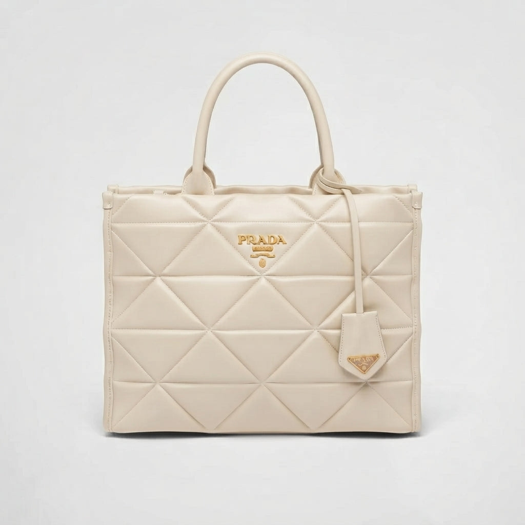 Prada Symbole Quilted Leather Tote Bag
