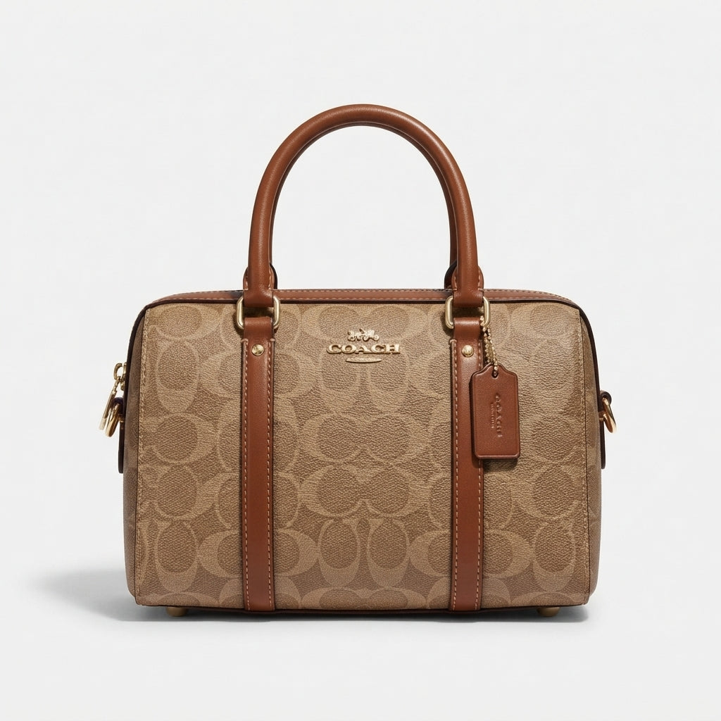 Coach Rowan Satchel Bag In Signature Canvas