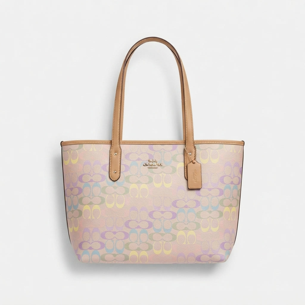 Coach City Tote Bag In Signature Canvas