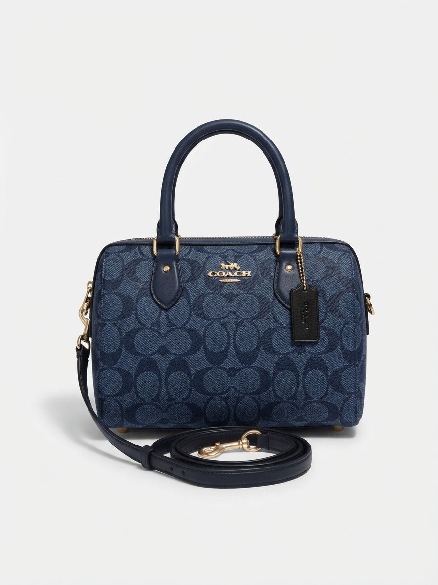 Coach Rowan Satchel Bag In Signature Canvas