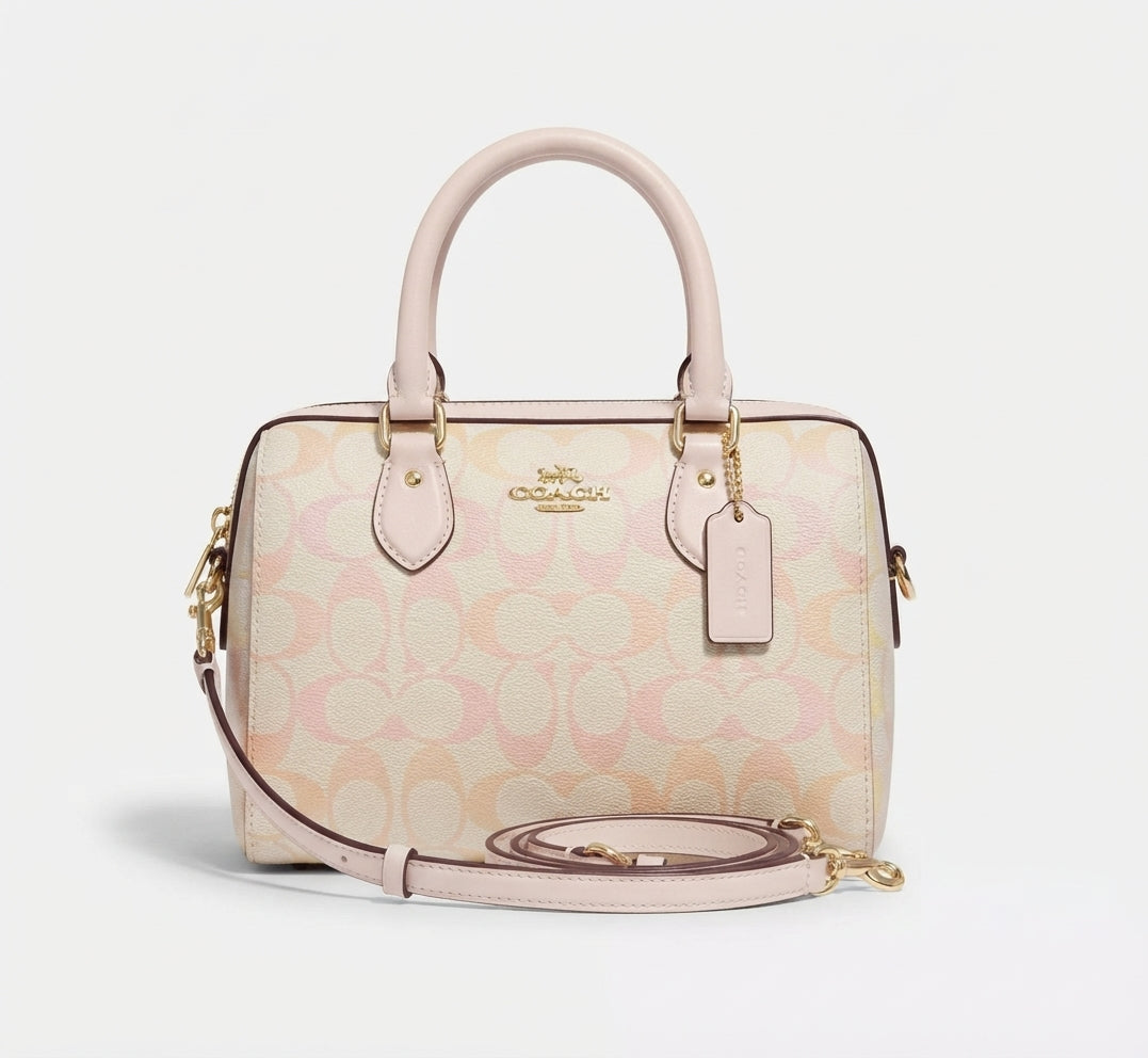 Coach Rowan Satchel Bag In Signature Canvas