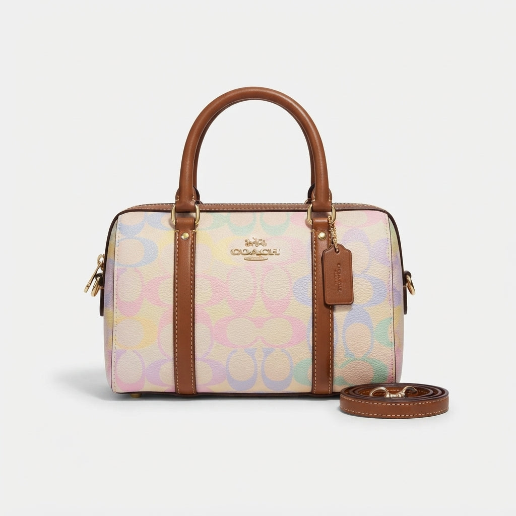 Coach Rowan Satchel Bag In Signature Canvas