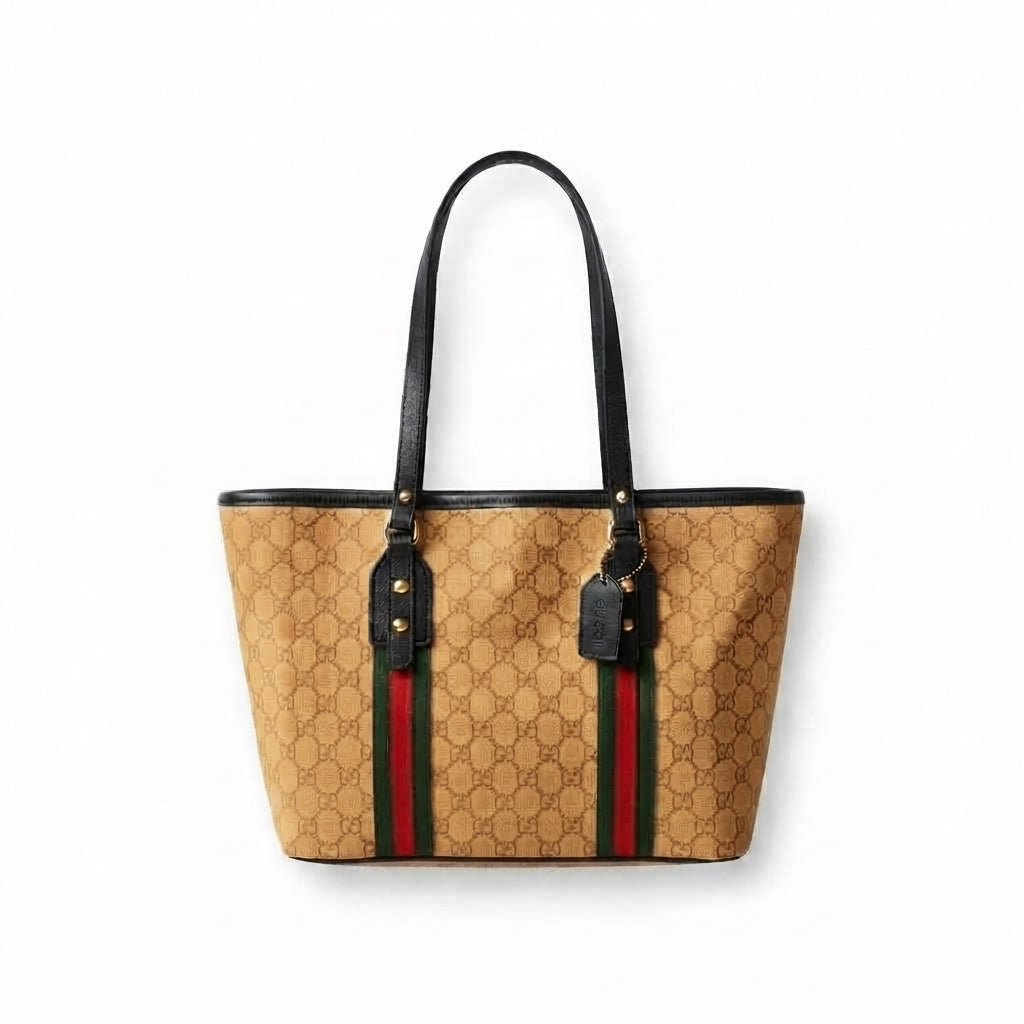 Gucci Vintage Web Jolicoeur Tote Bag