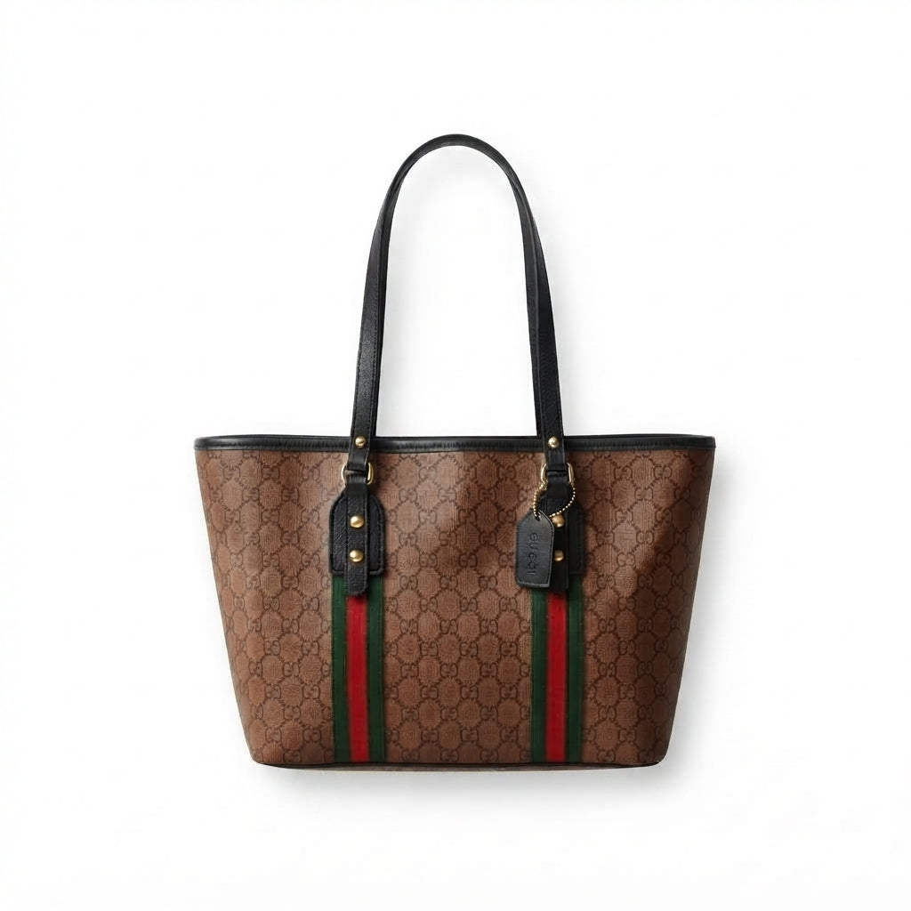Gucci Vintage Web Jolicoeur Tote Bag