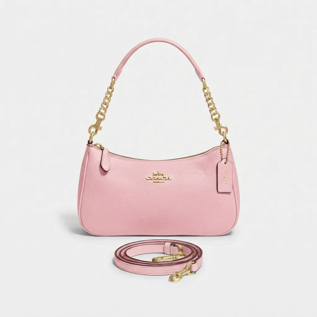 Coach Teri Shoulder Bag In Refined Pebble Leather