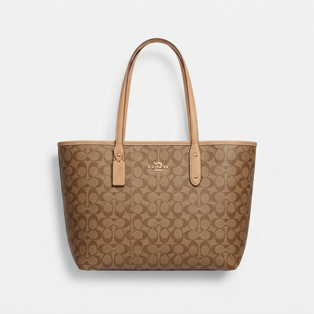 Coach City Tote Bag In Signature Canvas