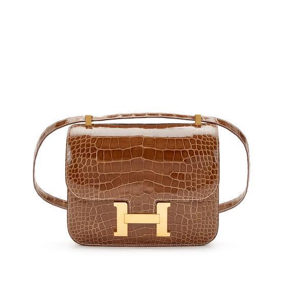Hermès Ficelle/Miel Matte Alligator Constance 24 with Gold Hardware