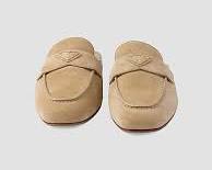 Prada Suede Loafer Mules