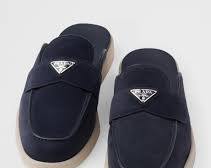 Prada Suede Loafer Mules