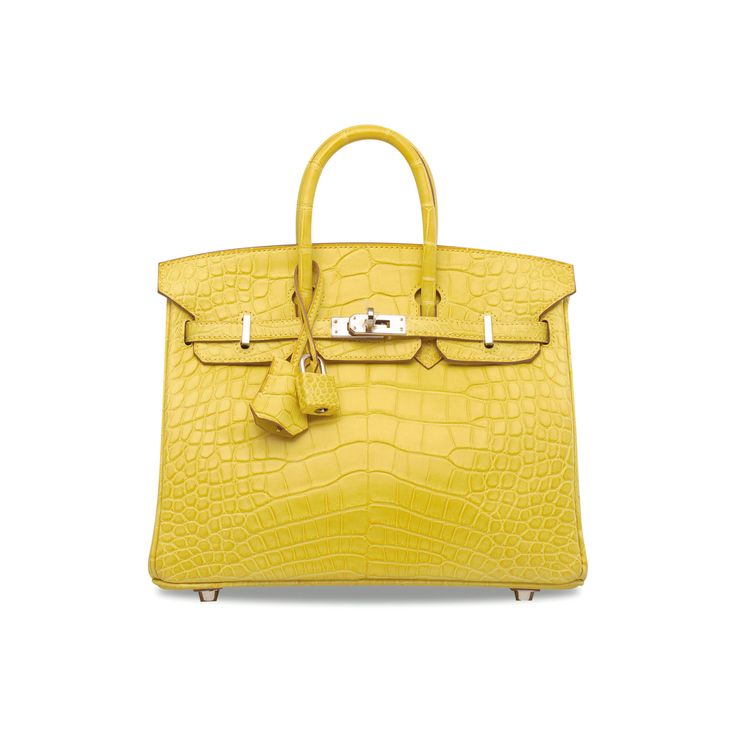 Hermès Mimosa Matte Niloticus Crocodile Birkin