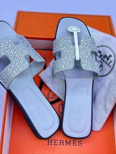 Hermes Oran Sandal "Strass