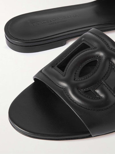 Dolce & Gabbana DG Pop Leather Slide