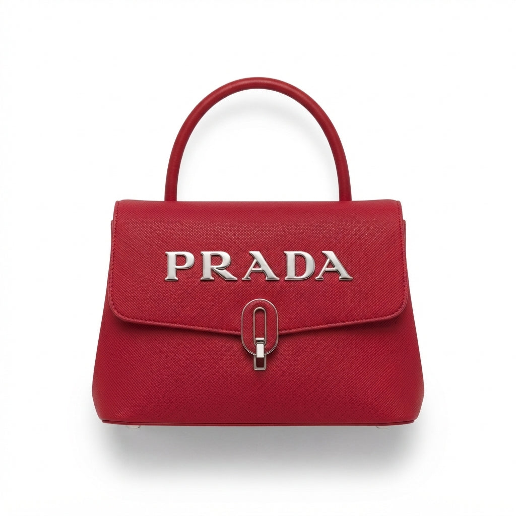 Prada Small Saffiano Leather Top-Handle Bag