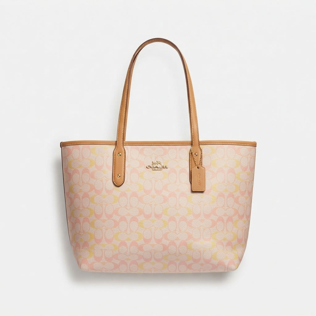 Coach City Tote Bag In Signature Canvas