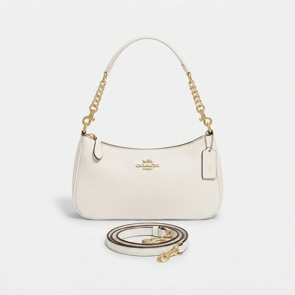 Coach Teri Shoulder Bag In Refined Pebble Leather