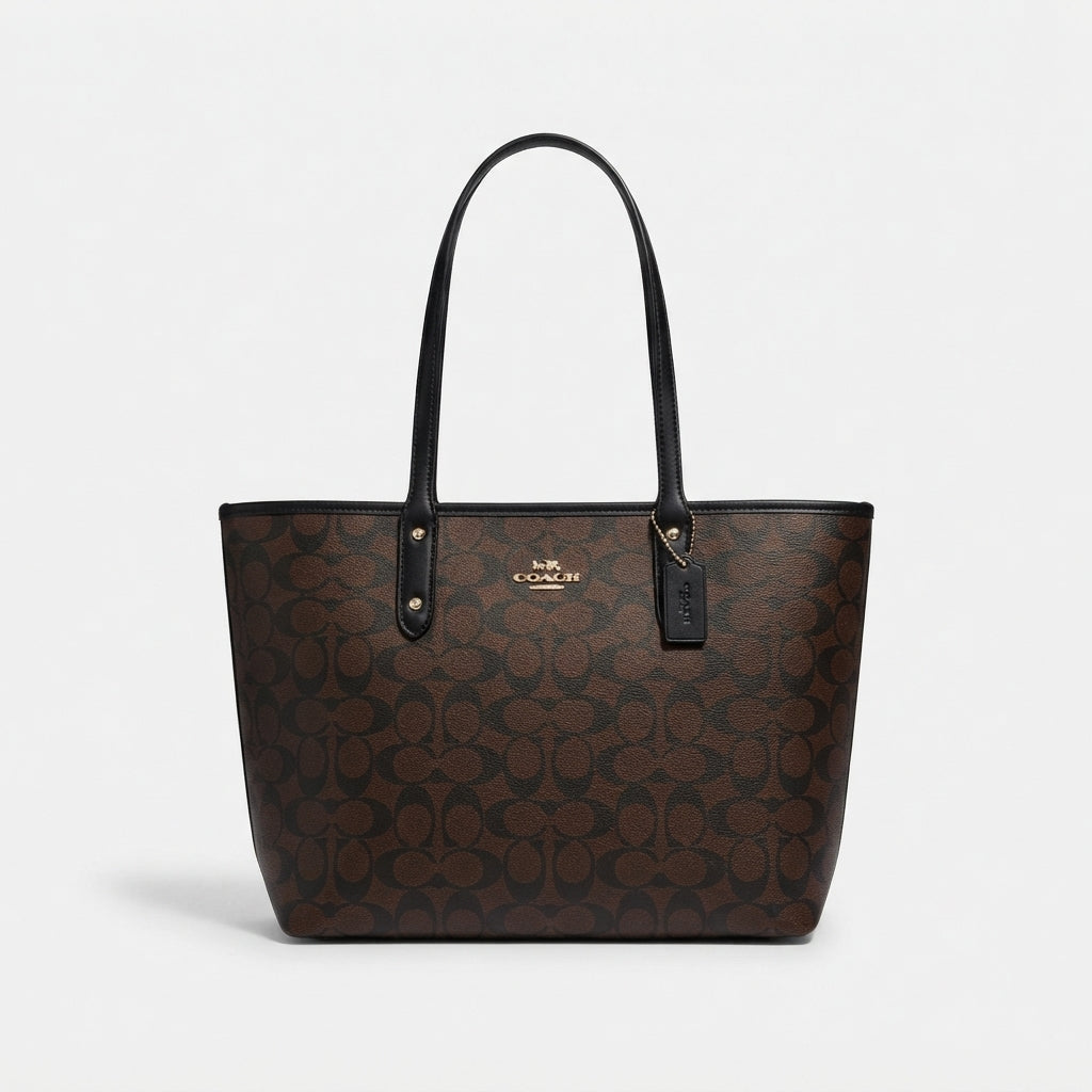 Coach City Tote Bag In Signature Canvas