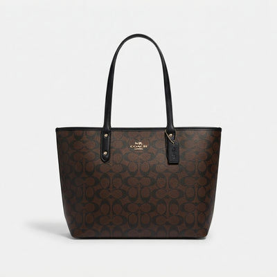 Coach City Tote Bag In Signature Canvas