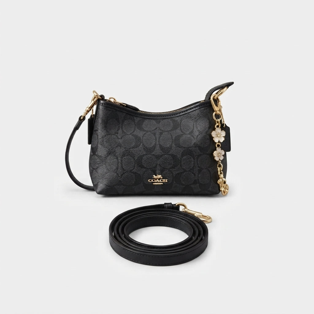 Coach Laurel Small Shoulder Bag In Signature Canvas