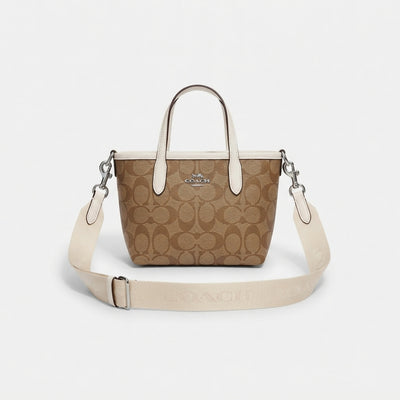 Coach City Mini Tote Bag In Signature Canvas