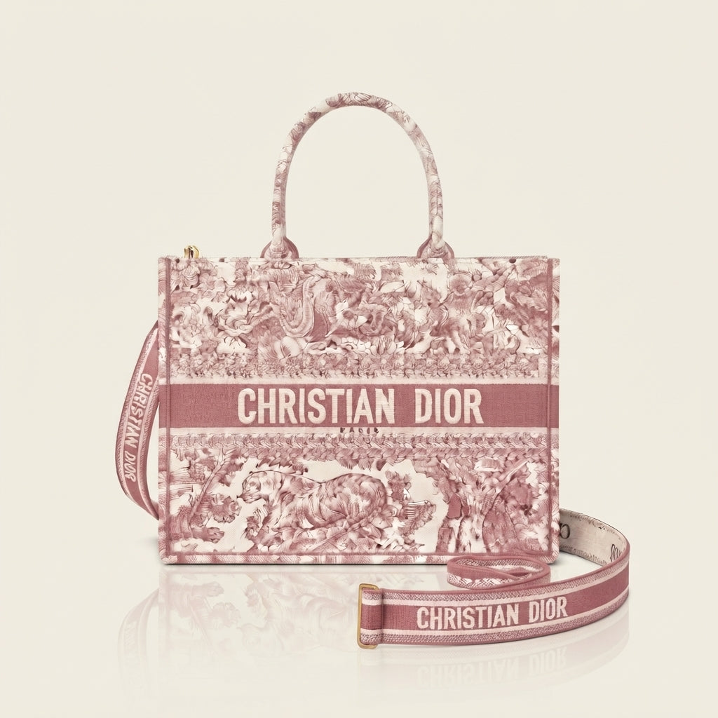 Medium Dior Book Tote with Shoulder Strap