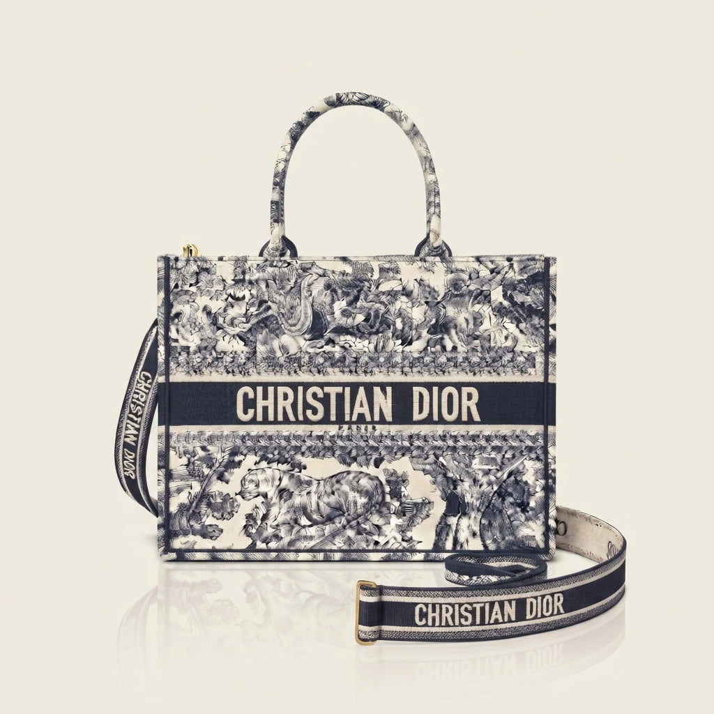 Medium Dior Book Tote with Shoulder Strap