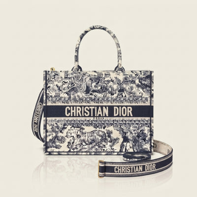Medium Dior Book Tote with Shoulder Strap