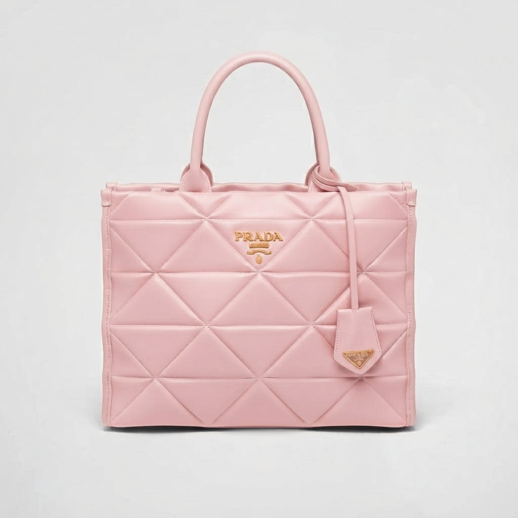 Prada Symbole Quilted Leather Tote Bag