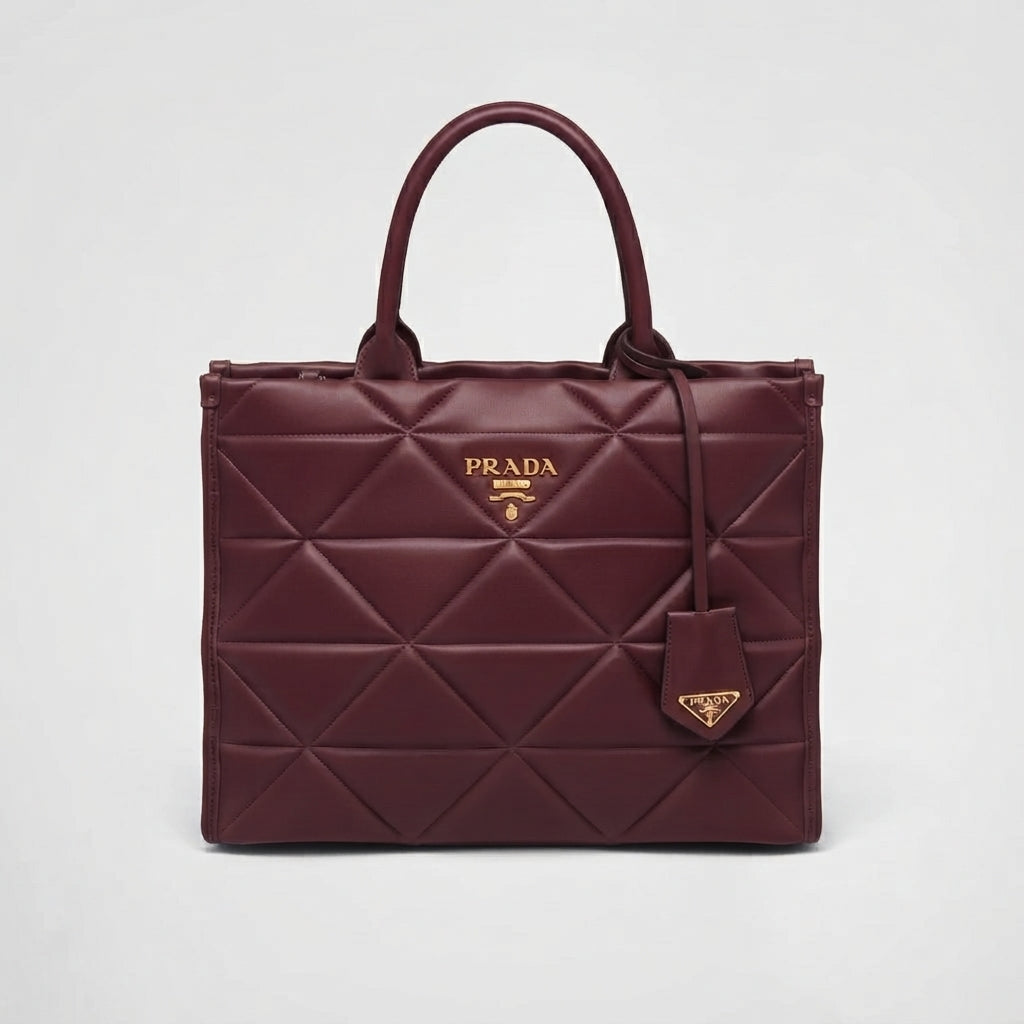 Prada Symbole Quilted Leather Tote Bag