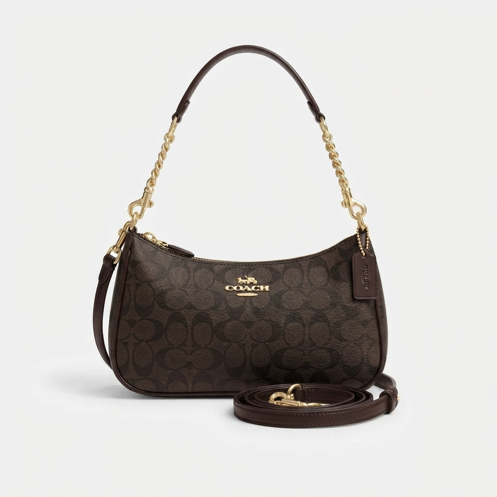 Coach Teri Shoulder Bag In Signature Canvas
