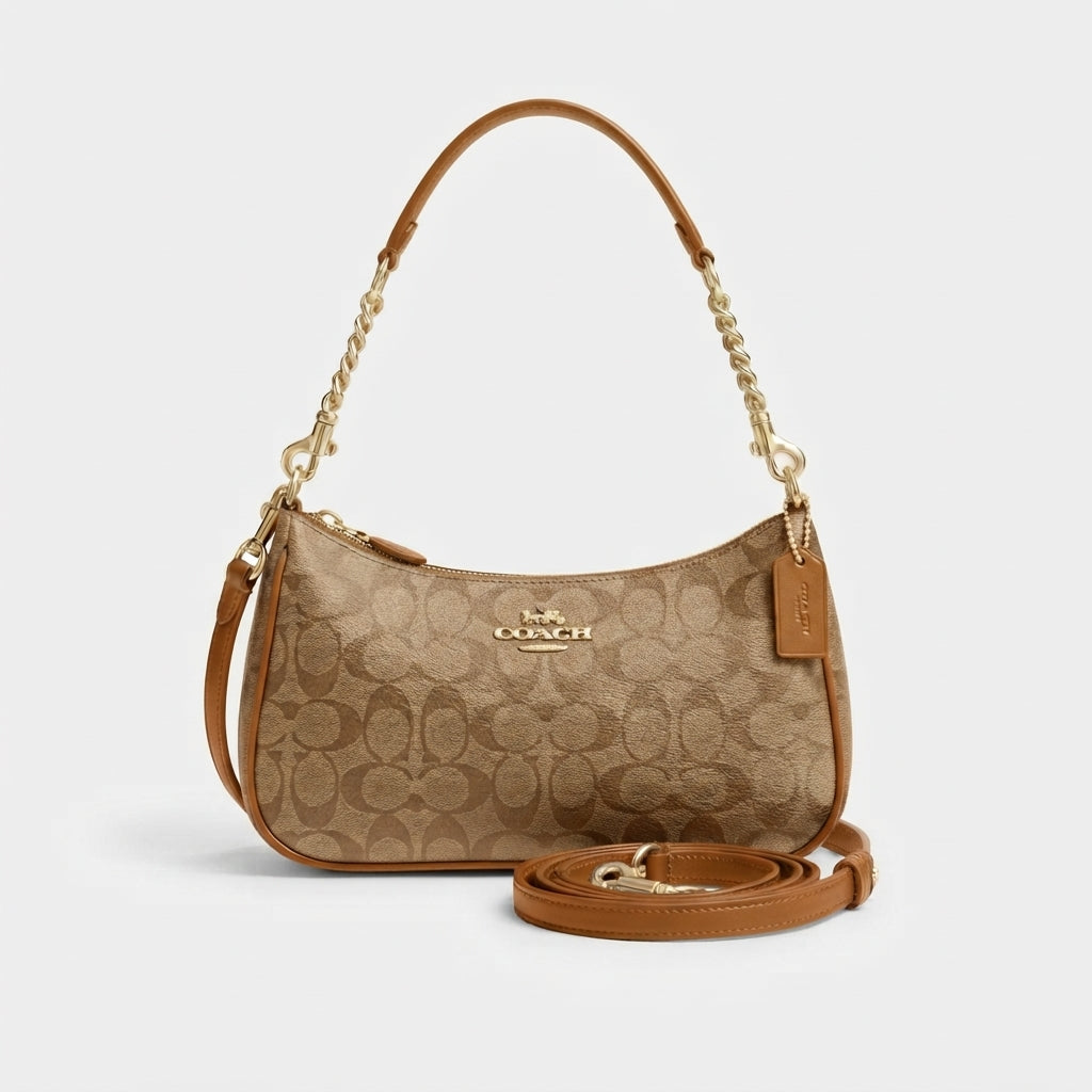 Coach Teri Shoulder Bag In Signature Canvas