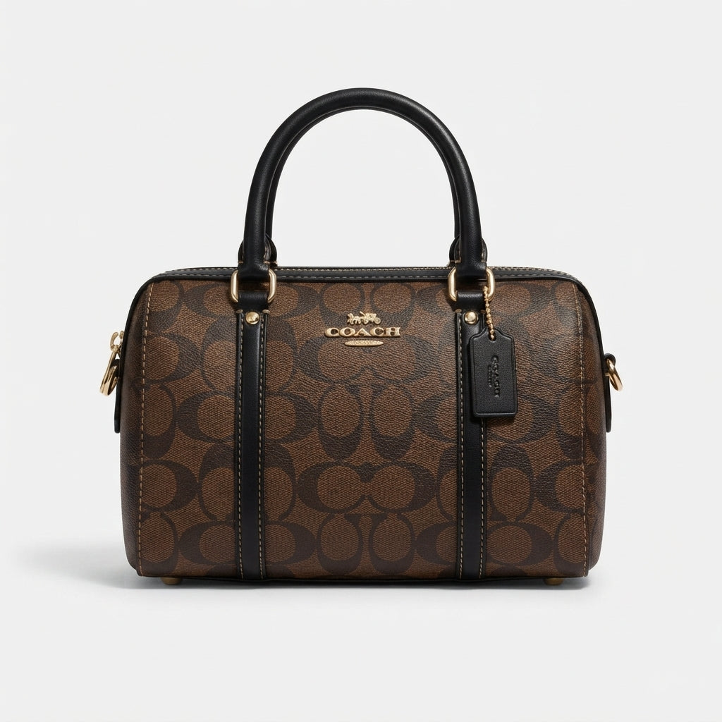 Coach Rowan Satchel Bag In Signature Canvas