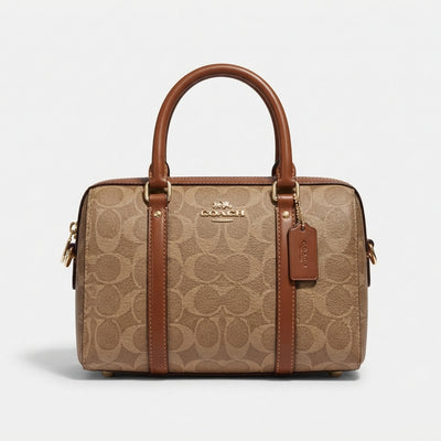 Coach Rowan Satchel Bag In Signature Canvas