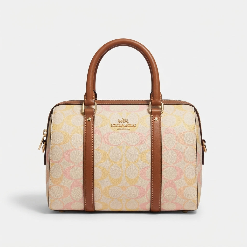 Coach Rowan Satchel Bag In Signature Canvas