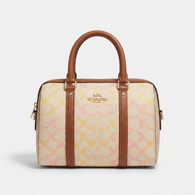 Coach Rowan Satchel Bag In Signature Canvas
