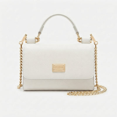 Dolce & Gabbana Indigo Blue Dauphine Smart Gloss Chain Bag