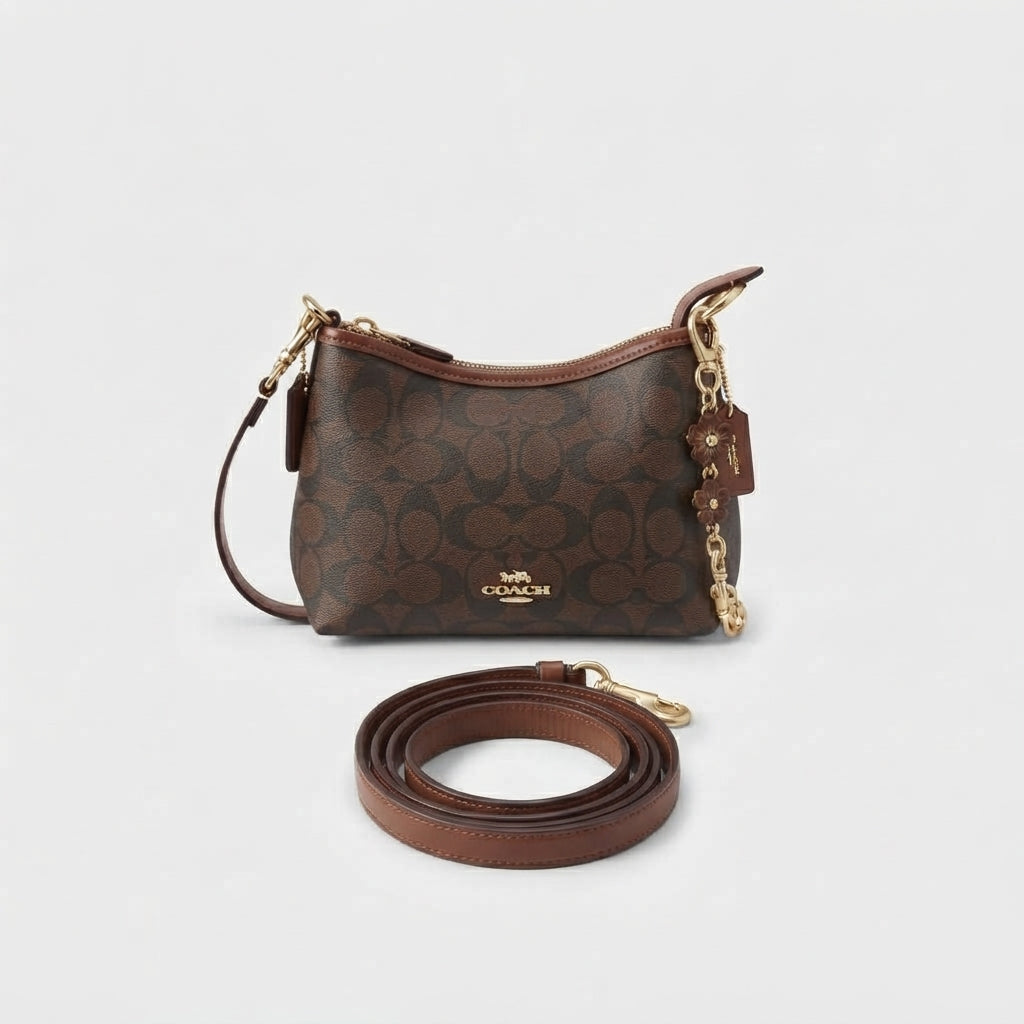 Coach Laurel Small Shoulder Bag In Signature Canvas