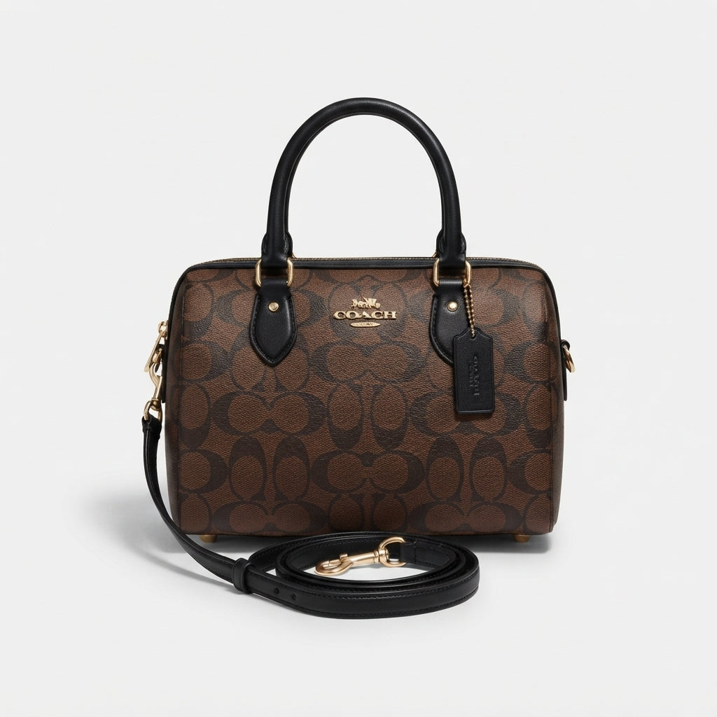Coach Rowan Satchel Bag In Signature Canvas