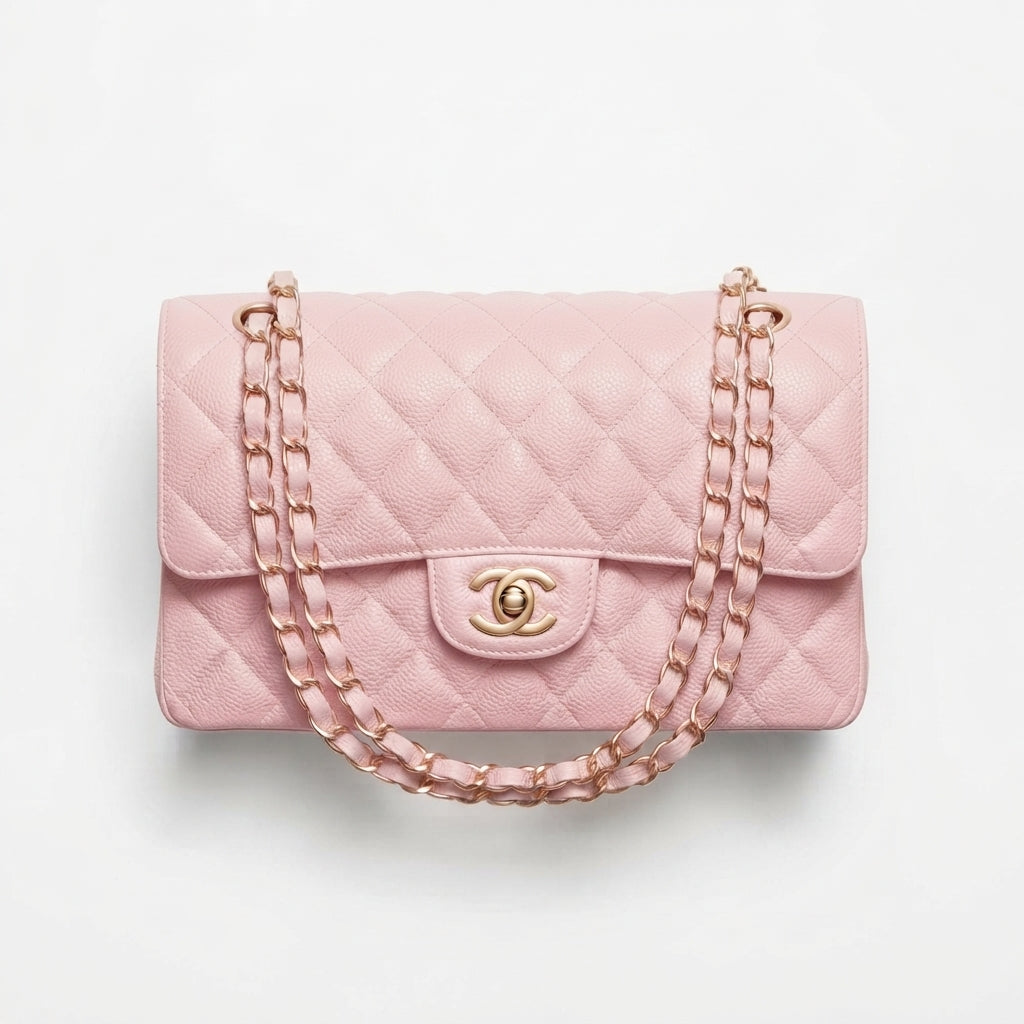 Chanel Classic Double Flap Caviar Leather Bag