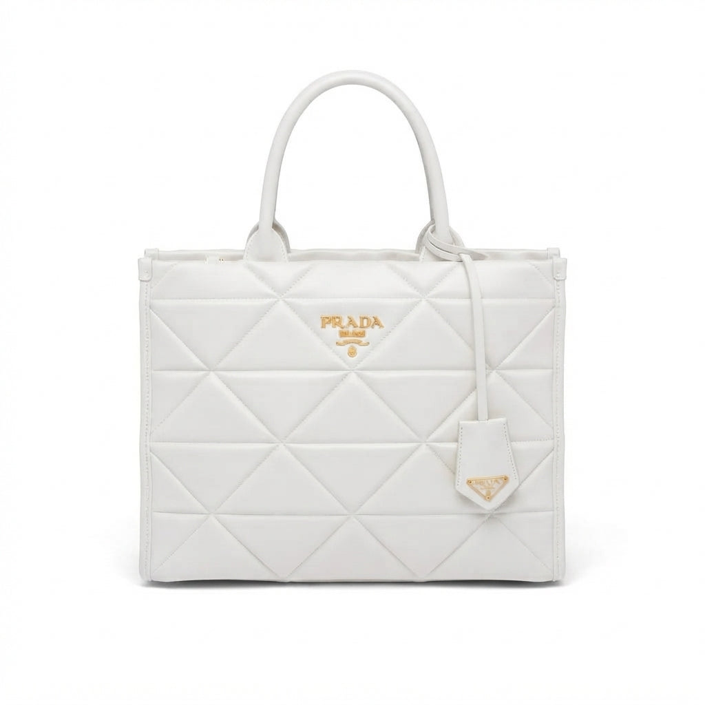 Prada Symbole Quilted Leather Tote Bag