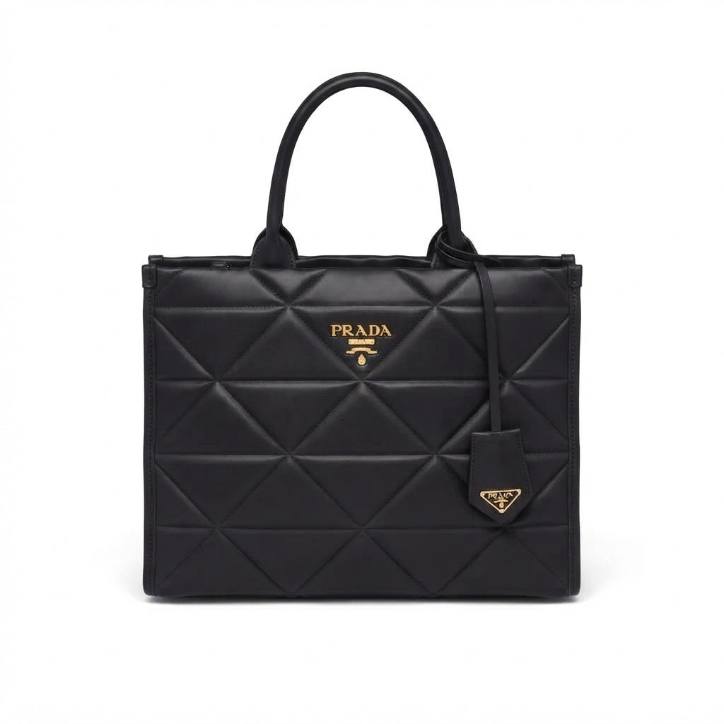Prada Symbole Quilted Leather Tote Bag