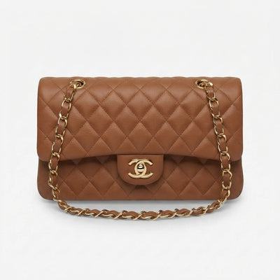 Chanel Classic Double Flap Lambskin Leather Bag