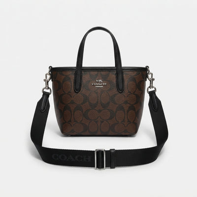 Coach City Mini Tote Bag In Signature Canvas
