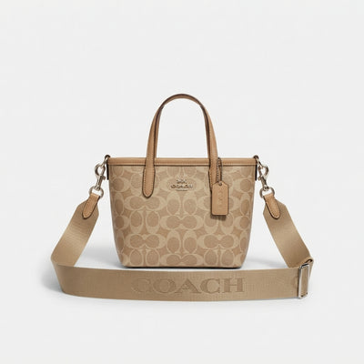 Coach City Mini Tote Bag In Signature Canvas