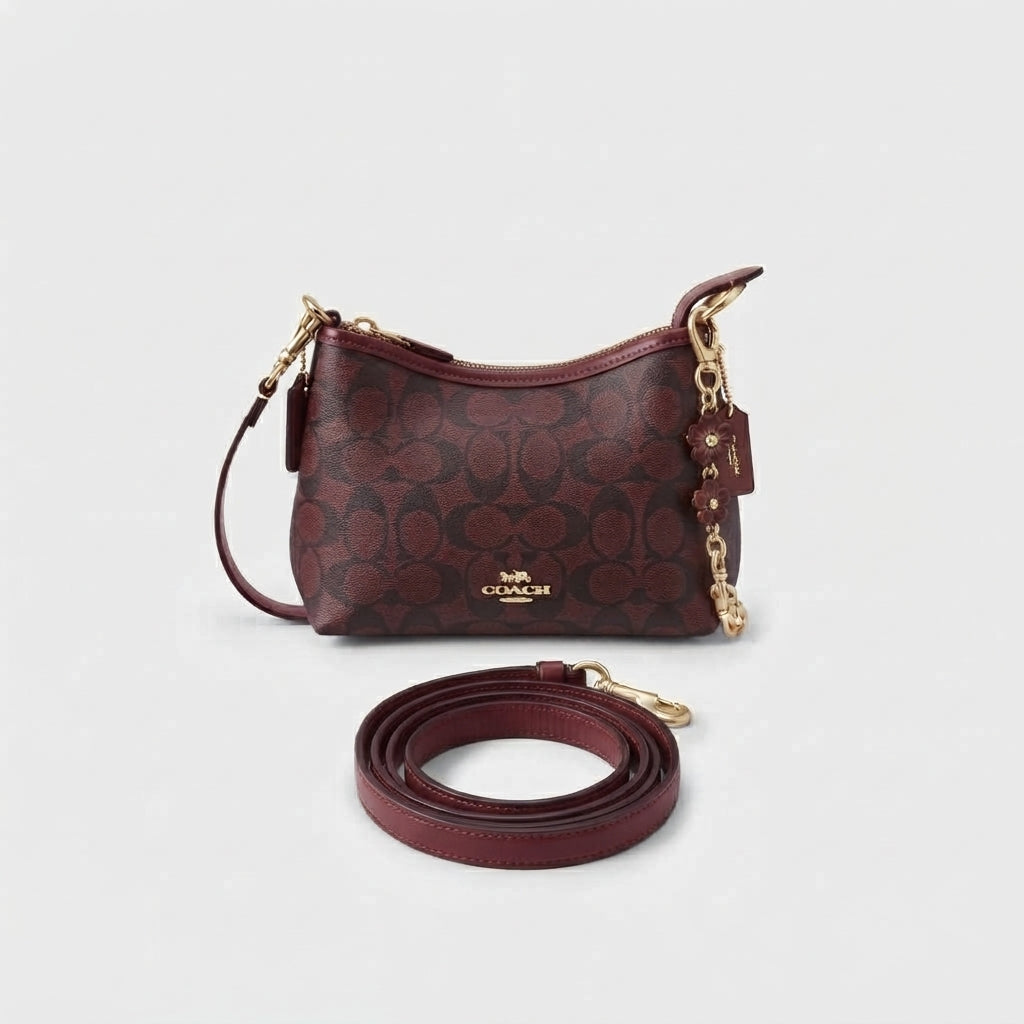 Coach Laurel Small Shoulder Bag In Signature Canvas
