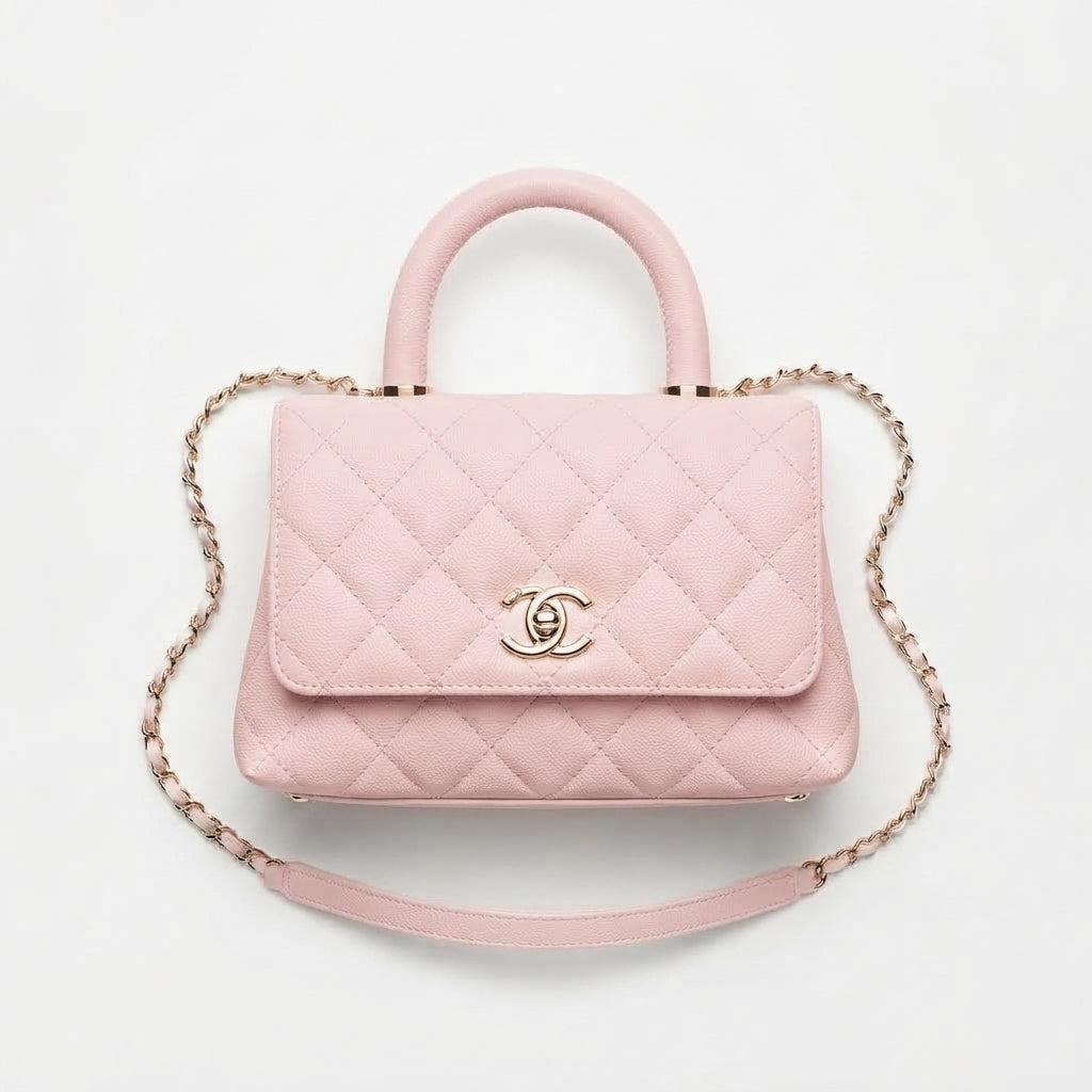 Chanel Coco Handle Caviar Leather Bag