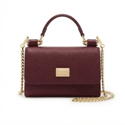 Dolce & Gabbana Indigo Blue Dauphine Smart Gloss Chain Bag