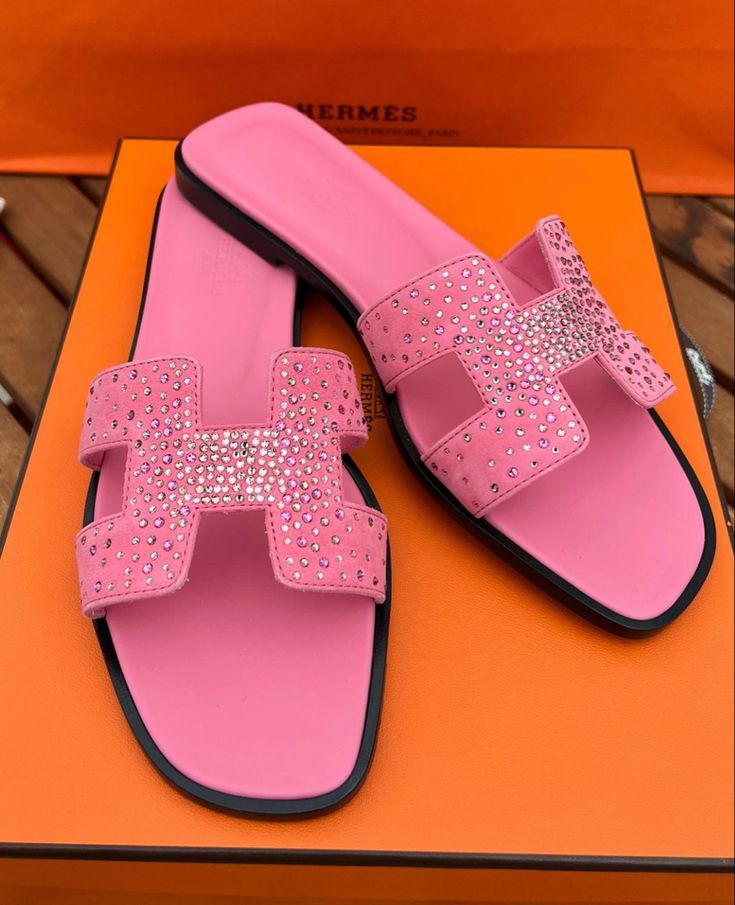 Hermes Oran Sandal "Strass