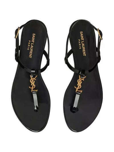 Saint Laurent Cassandra Flat Sandals